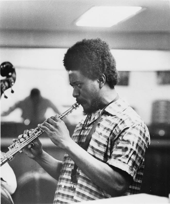Sanders in 1968, a year after he released Tauhid, his first album for the Impulse! label