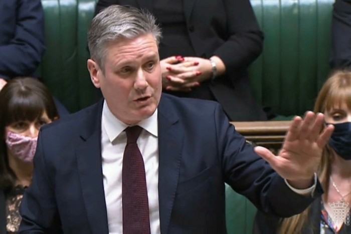 Labor leader Keir Starmer in the House of Commons