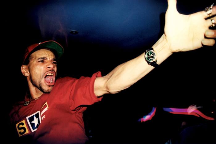 Goldie at his Metalheadz Club Night at The Blue Note in Hoxton in the mid-1990s