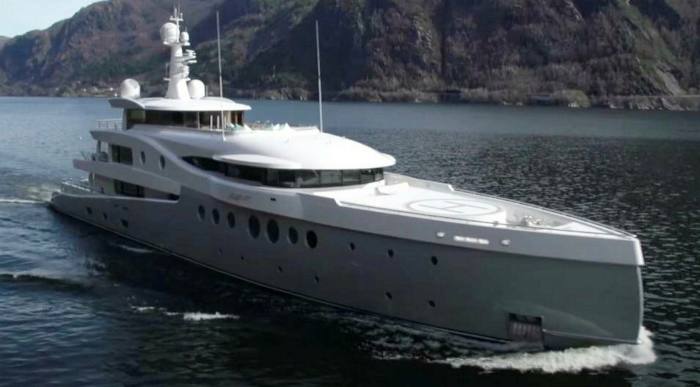 The 60-metre mega yacht called ‘Event’ from Dutch boat designer Amels, which Hui bought in 2015