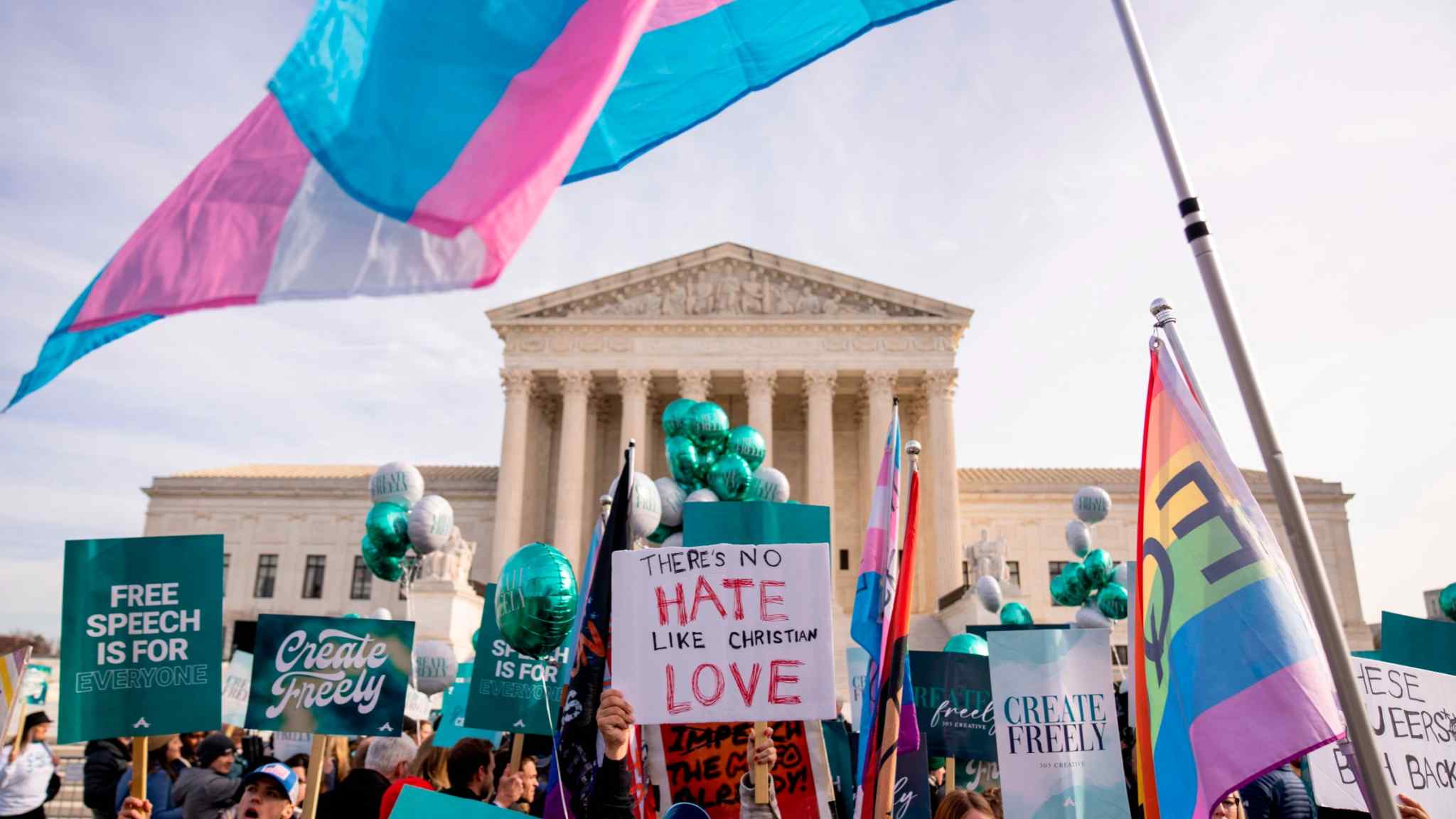 US Supreme Court weighs protections for designer opposing same-sex marriage