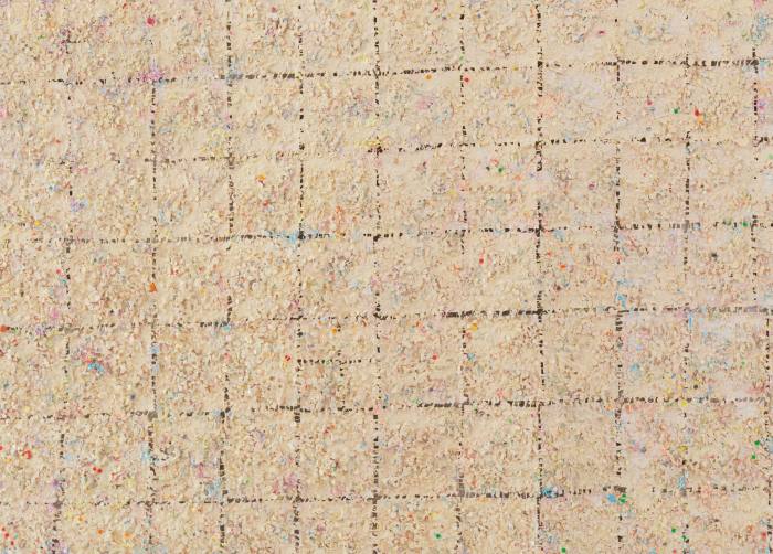 Detail of Untitled #24, 1978-1979, by Howardena Pindell