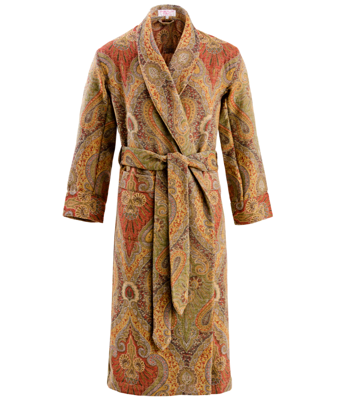 Emma Willis wool/cotton Antique Paisley dressing gown, £1,300
