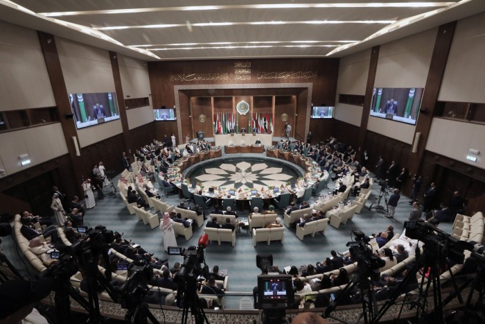 Reunião de emergência dos ministros das Relações Exteriores da Liga Árabe no Cairo