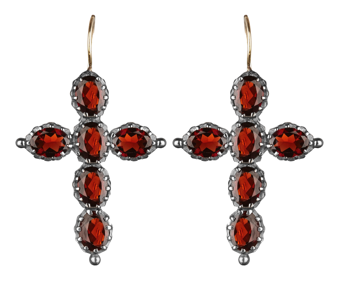 Cross earrings, £575