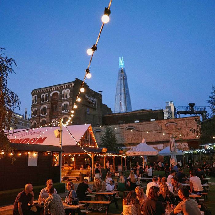 The venue’s location in the Flat Iron Square development near London Bridge means eateries abound nearby