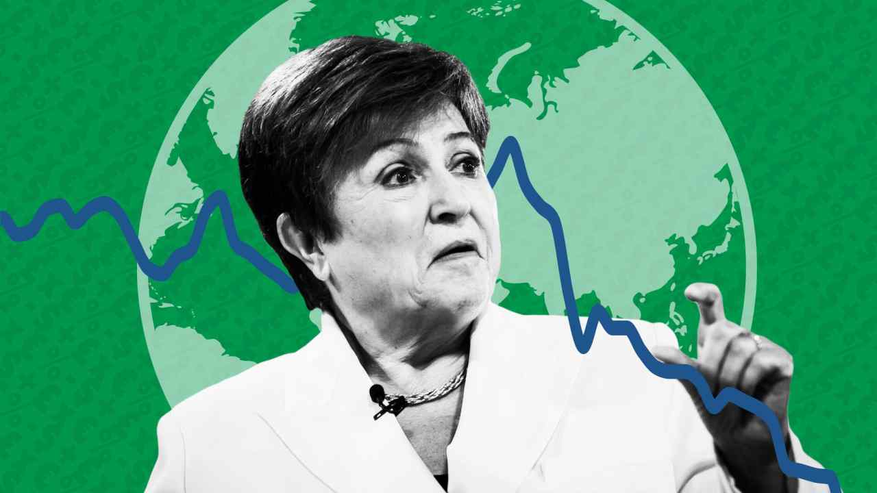 Kristalina Georgieva, chief executive officer of the World Bank Group, during an event at the annual meetings of the IMF and World Bank in Washington on Tuesday