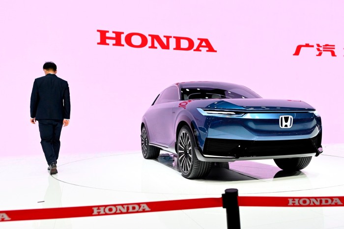 A Honda EV car