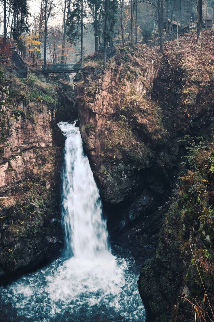 The Międzygórze waterfall