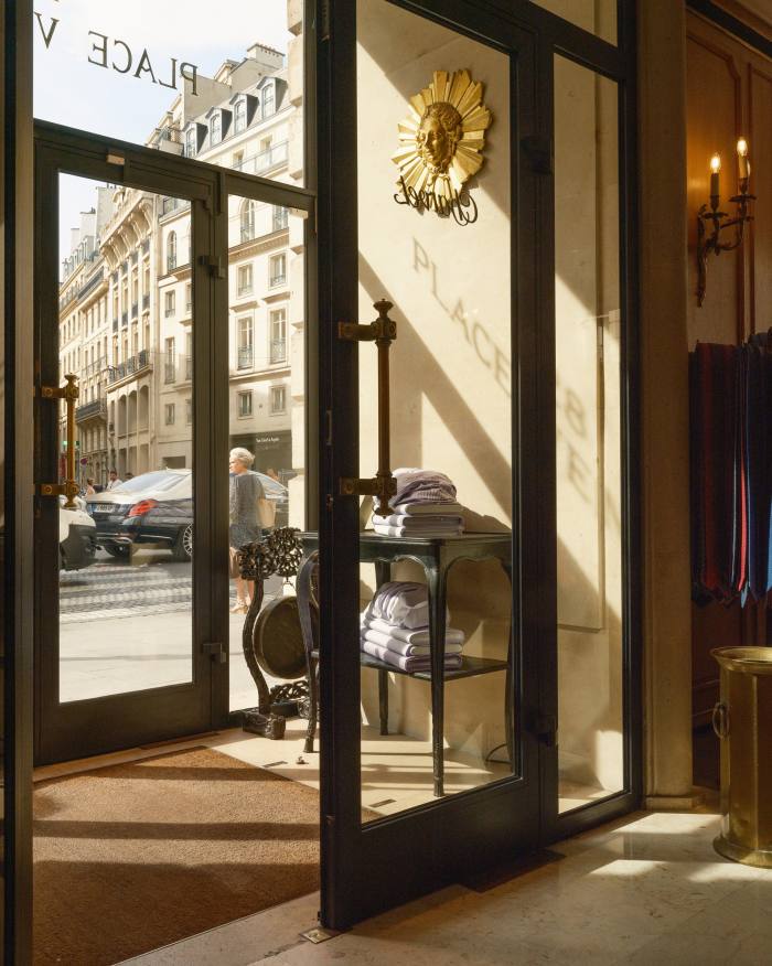 The entrance to the store on Place Vendôme