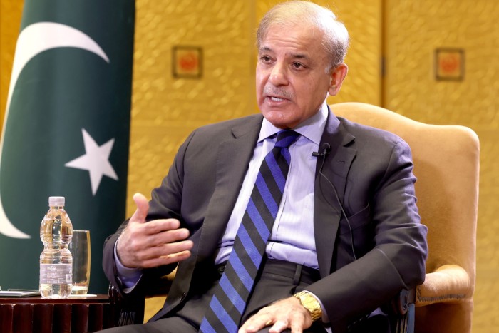 Prime Minister of Pakistan Shehbaz Sharif during an interview in Beijing, China, November 2, 2022