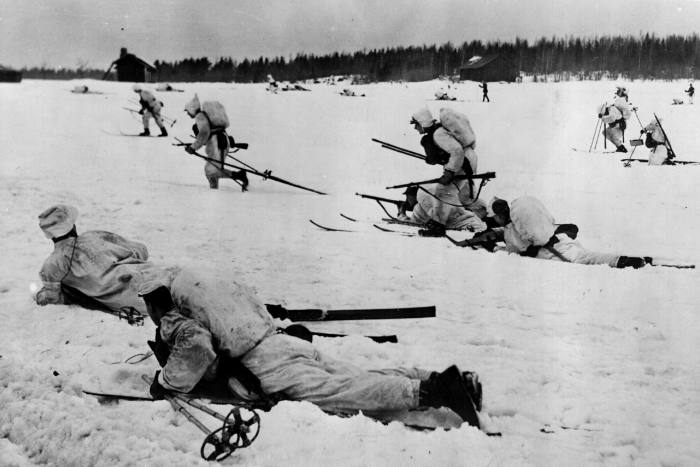 Finnish infantry on skis in 1939