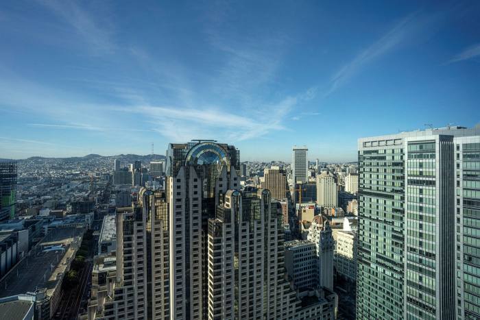 A view from the Four Seasons Private Residences, where prices start at $2m