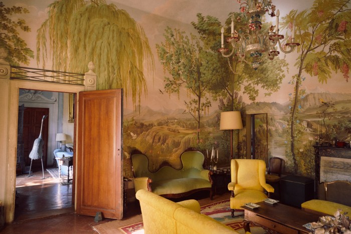 Frescoes in the painted living room