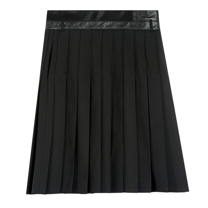 Wool mix deconstructed waistband skirt $1,390