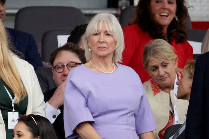 UK culture secretary Nadine Dorries at the Platinum Pageant in London on June 5 2022