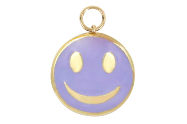 A pendant with a smiley face