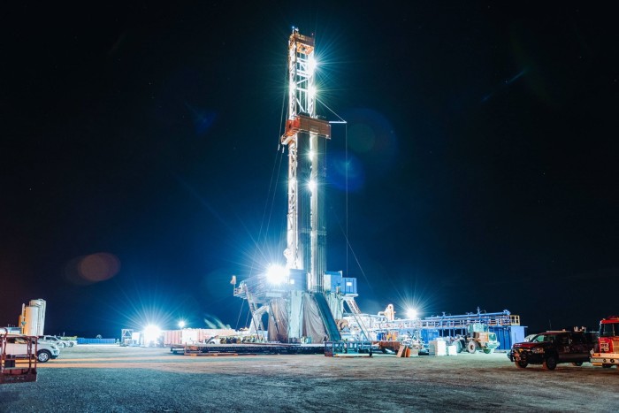 A well drilling site for EQT