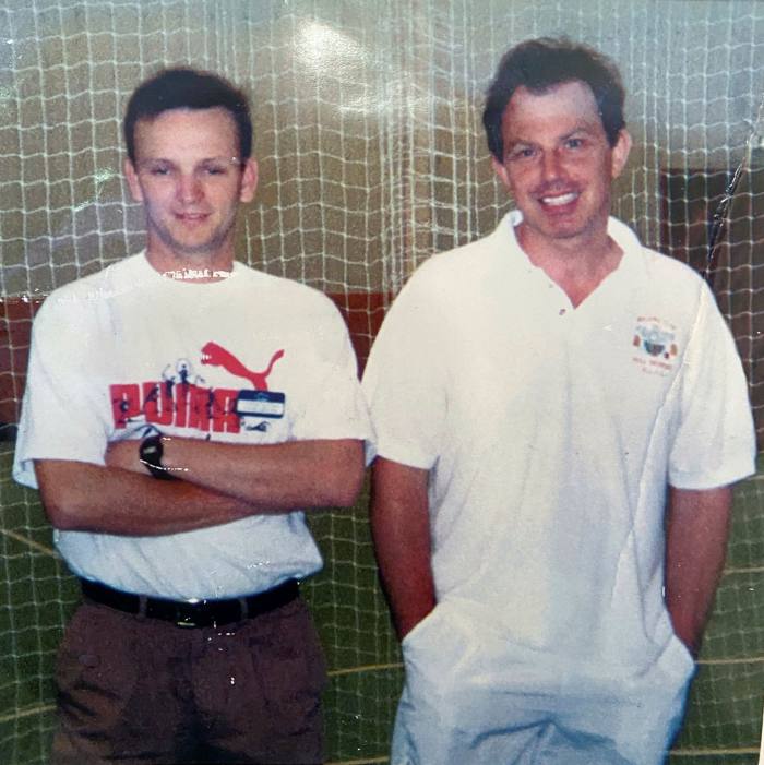 Clinton Coleman met Tony Blair in 1998