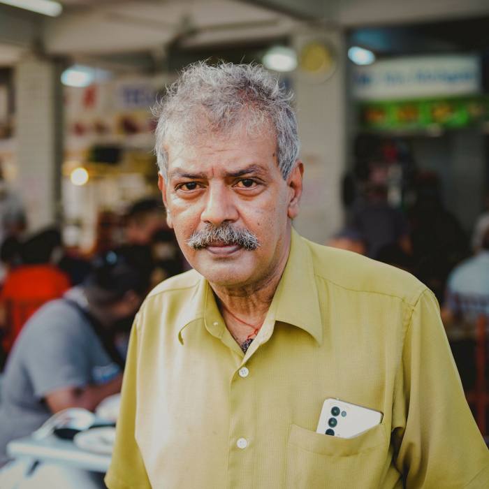 Mohgan Somasundram has worked on his stall for 40 years