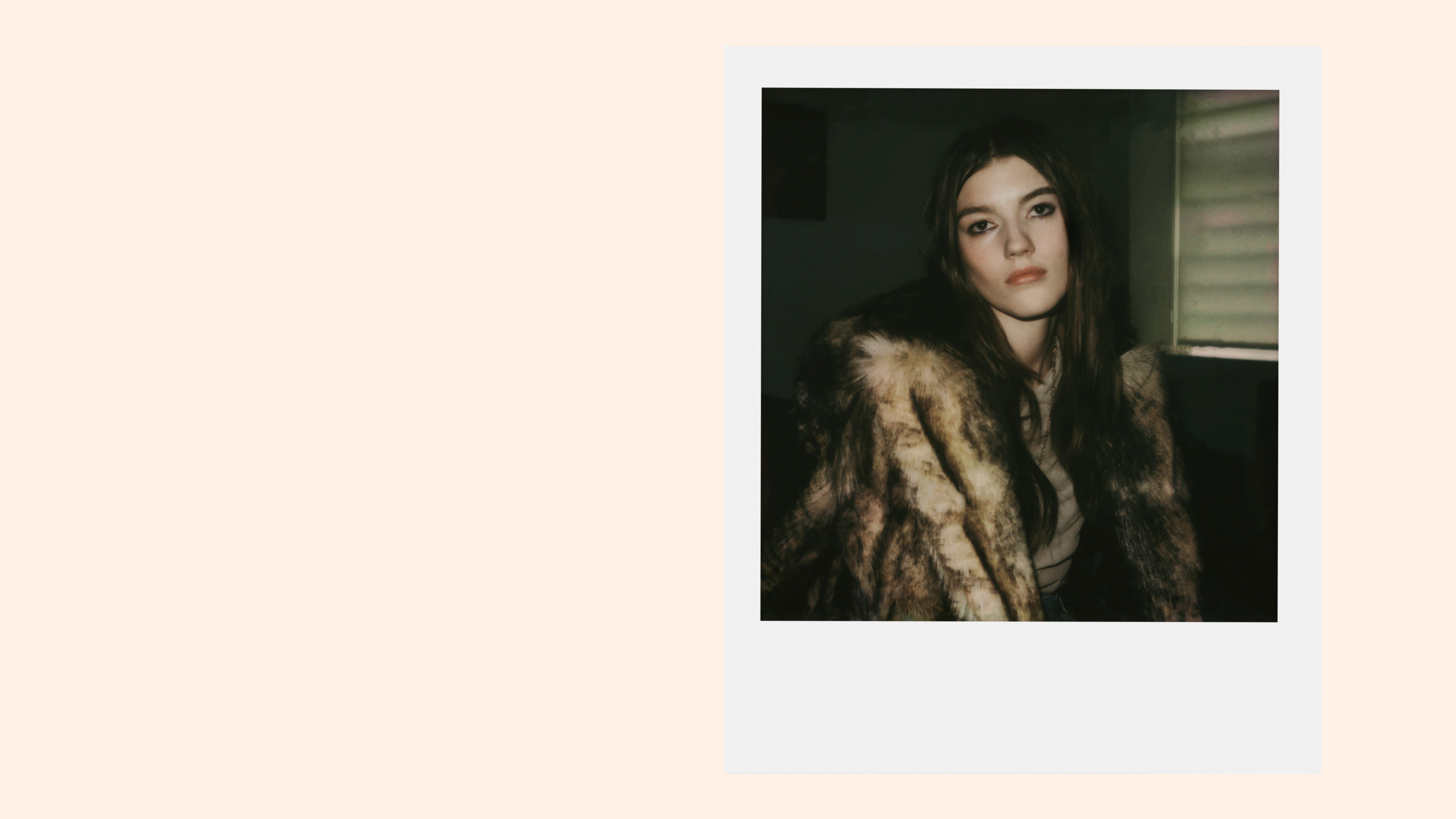 A polaroid of model Emily T