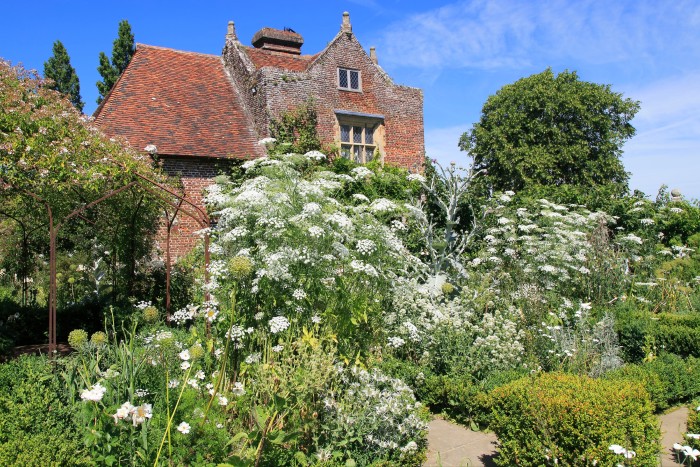 The White Garden at Sissinghurst Castle Garden