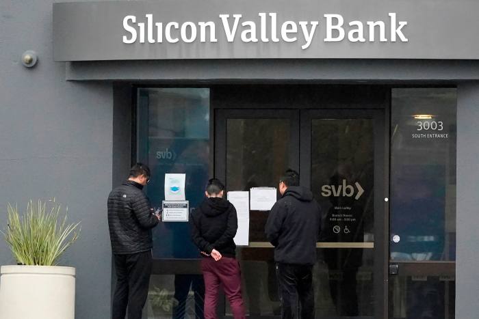 A Silicon Valley Bank branch in Santa Clara, California