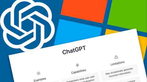 OpenAI, ChatGPT and Microsoft logos