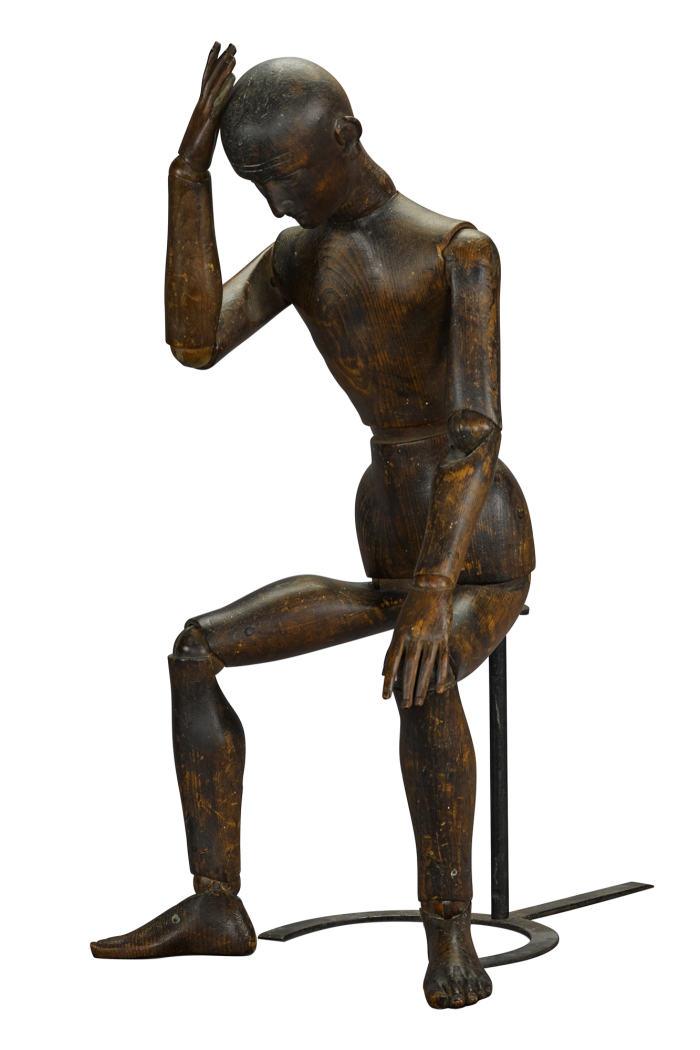 A 19th-century French carved ash figure. Estimate, £8,000-£12,000