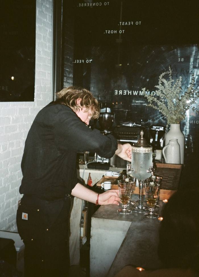 Absinthe at a Bedroom 6 pop-up in New York