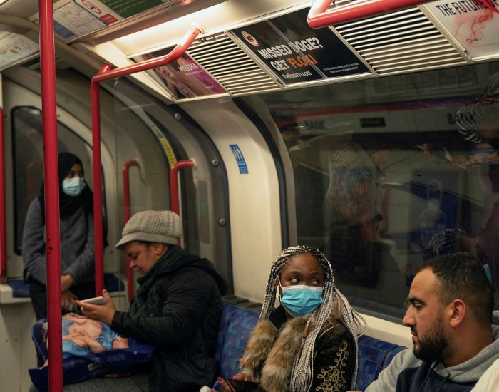 Floki add on inside of London Underground train