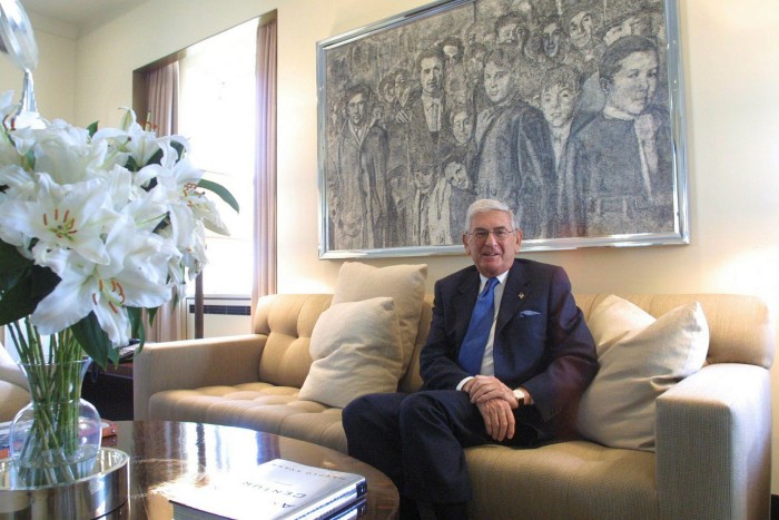 The entrepreneur Eli Broad, whose focus on selling retirement annuities with SunAmerica became Marc Rowan's model