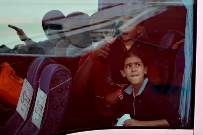 Children on a bus
