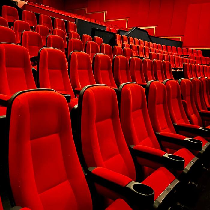 Seating in one of the screens of the Genesis cinema