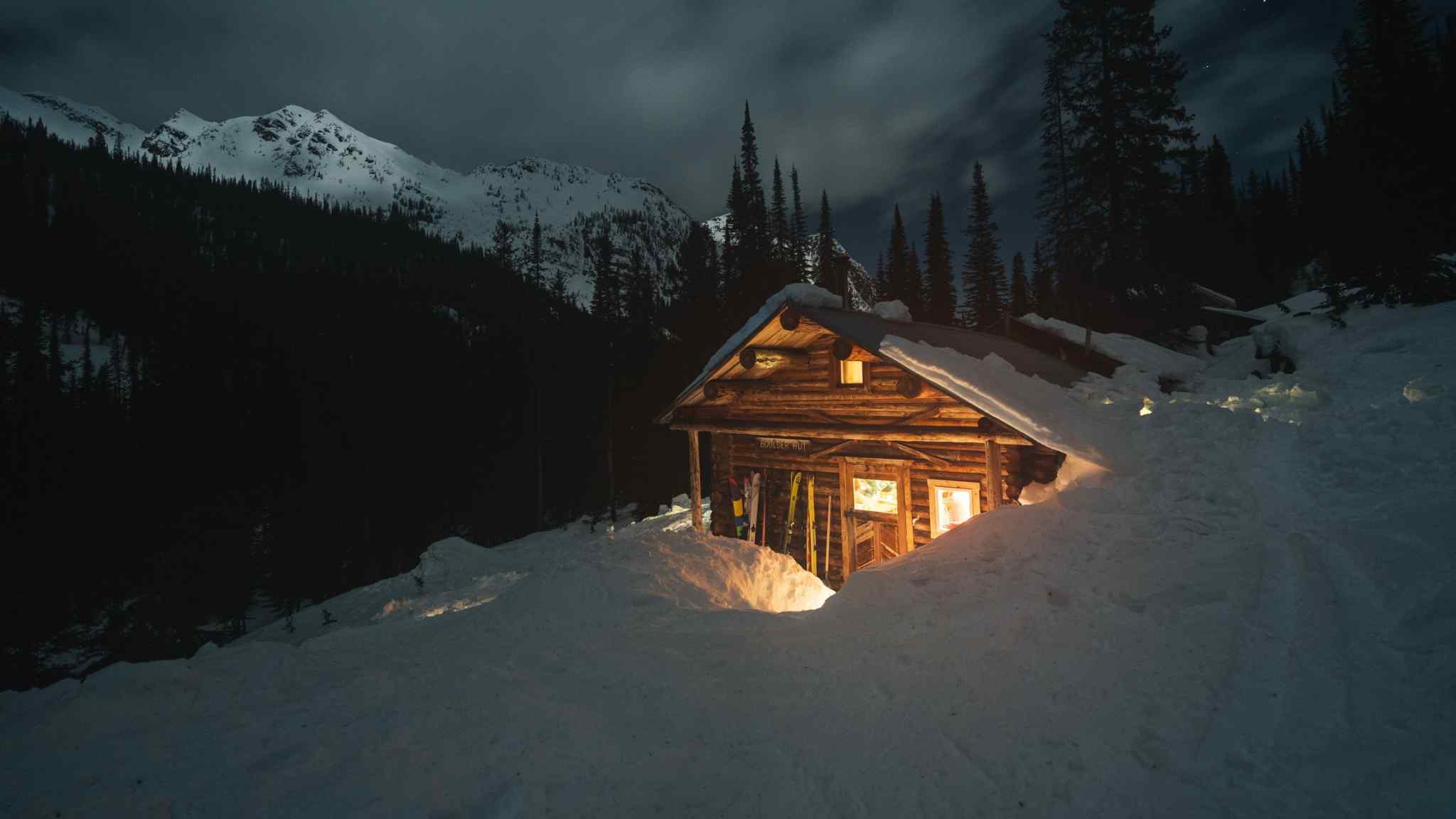 Deep in the Canadian wilderness, ski-touring heaven   