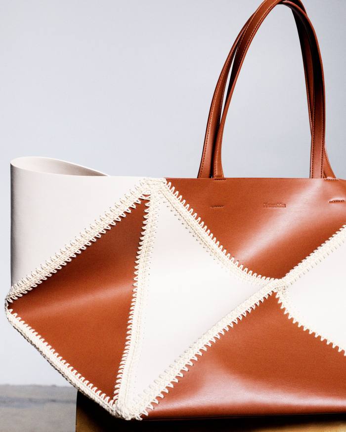Nanushka alt-napa crochet The Origami tote bag, £995