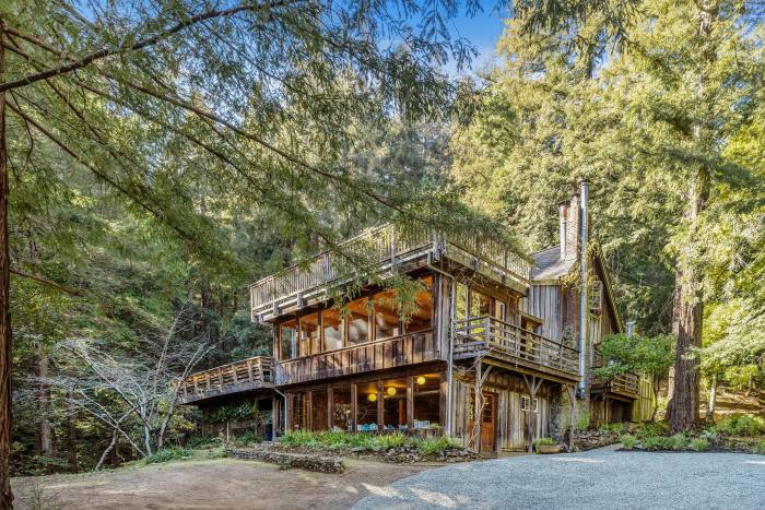 Three-bedroom main house in Mill Valley surrounded by forests