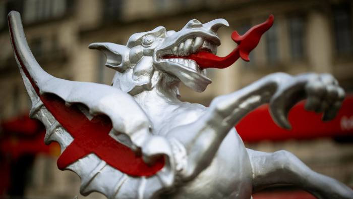 Dragon statue marking boundary of the City of -London