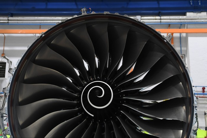 Rolls-Royce Trent XWB engines power the A350 jets used for long-haul travel 