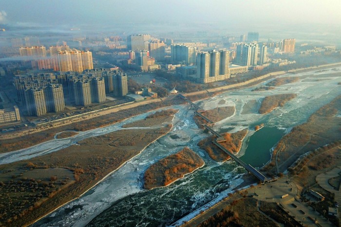 A river runs through Bazhou in Hebei province