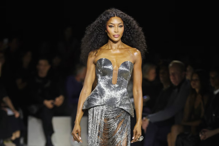 Naomi Campbell at the McQueen show