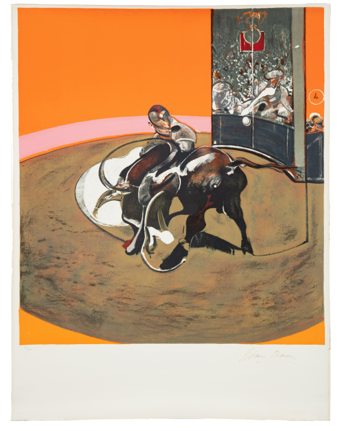 A 1971 print of Francis Bacon’s Study for a Bullfight No. 1, 1969