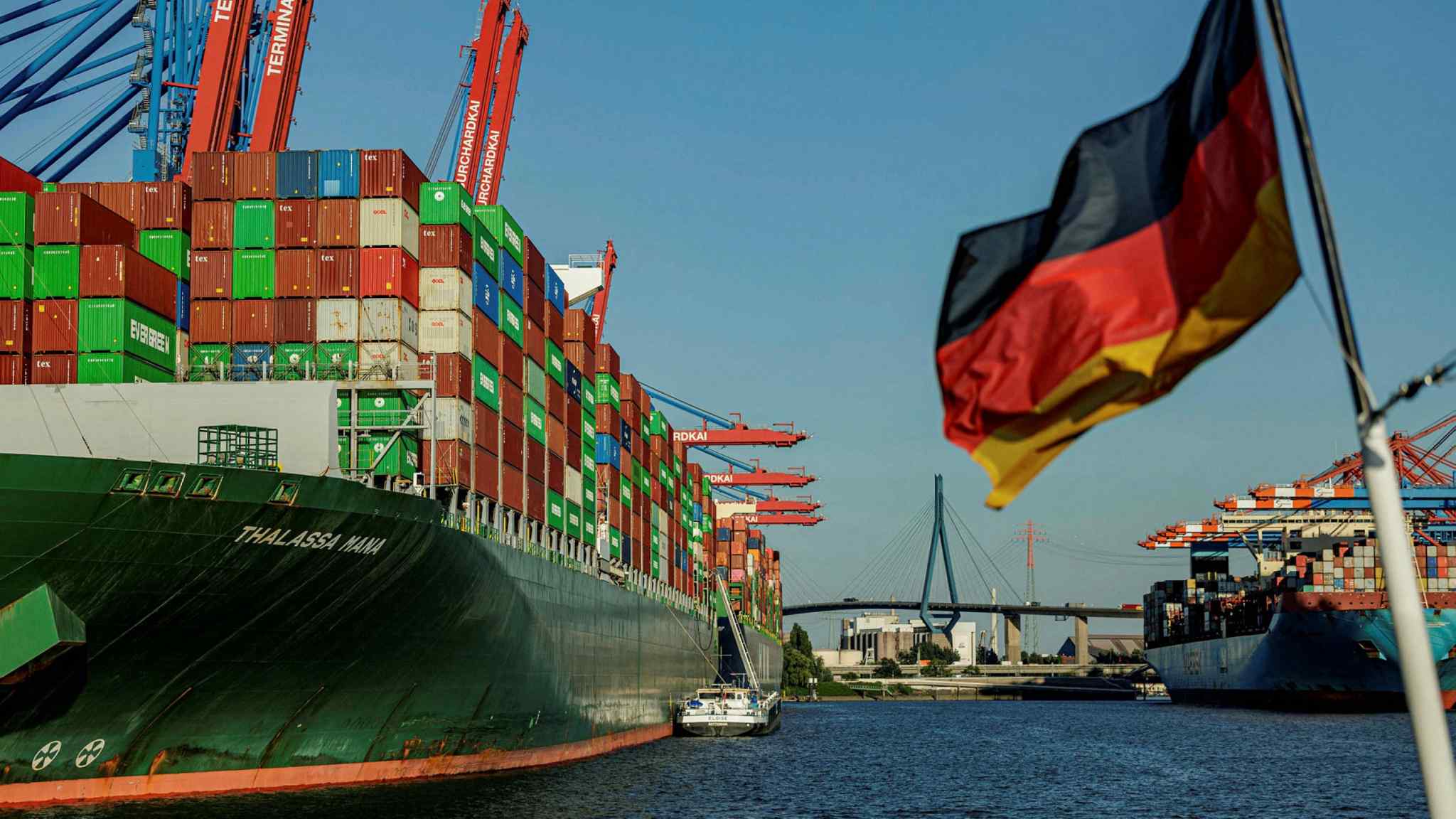 Germany warns of ‘historic challenge’ as trade slides into deficit 