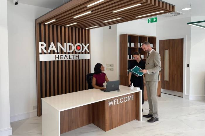 The newly opened Randox clinic in Great Portland Street clinic, London