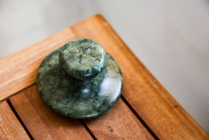 A Tata Harper jade Sculpting Body Stone