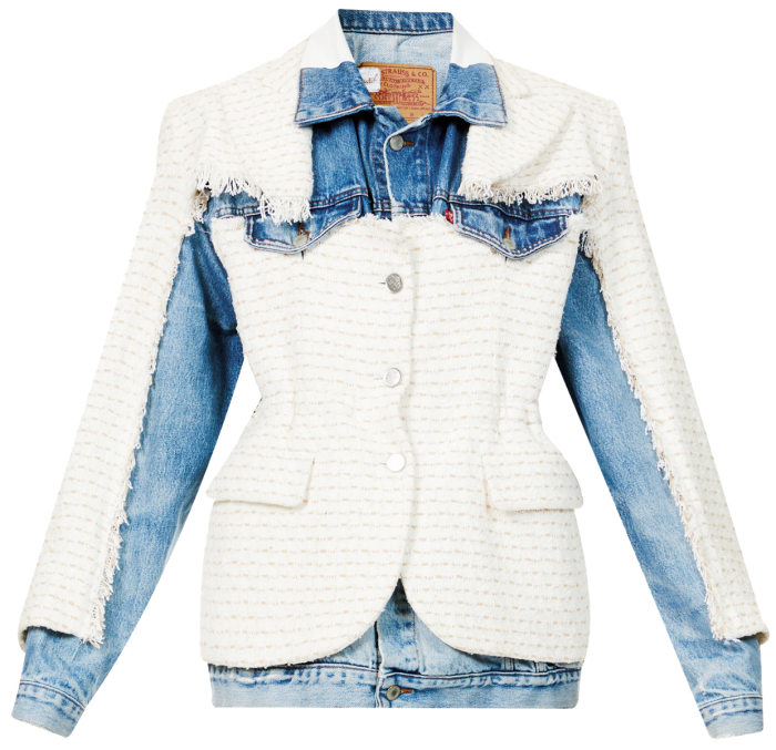 1/Off vintage Chanel tweed and Levi’s denim jacket, £2,850, 1offparis.com