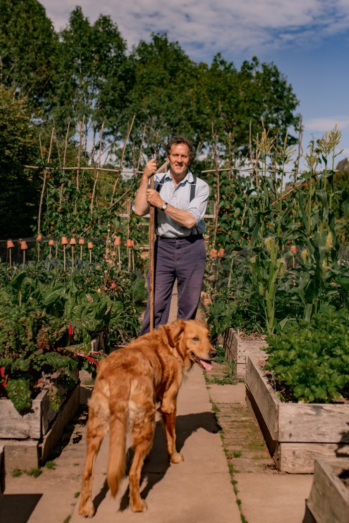 “The last thing I bought and loved was my dog, Nellie,” says Monty Don of his four-legged gardening companion. A long-term dog owner, the gardener, writer and broadcaster lost a beloved dog, Nigel, in May, after having him for 12 years. A picture of himself with Nigel, by the photographer Marsha Arnold, is one of his most treasured possessions.