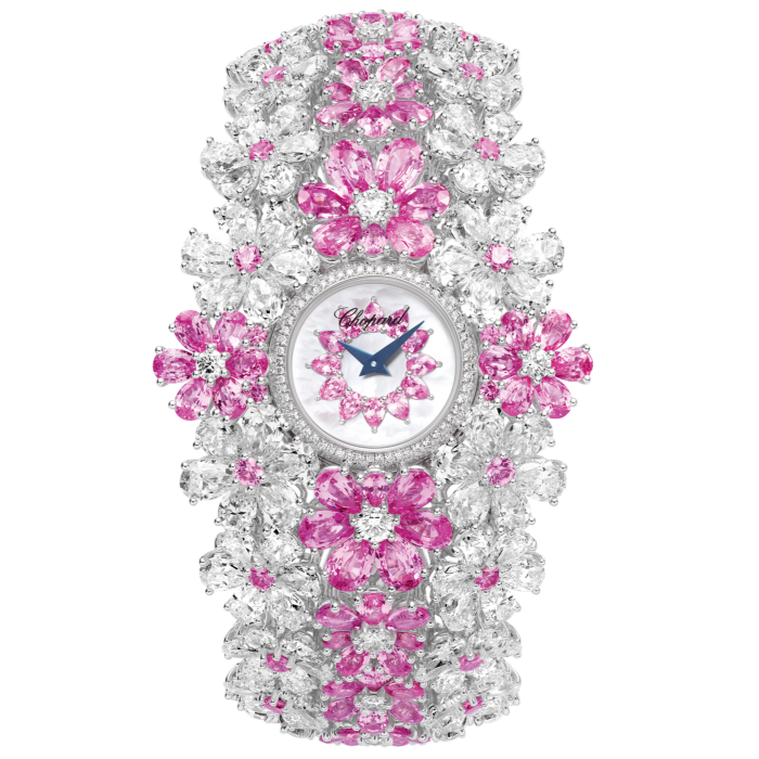 Chopard white-gold, diamond and pink-sapphire Flower Power, £ 437,000