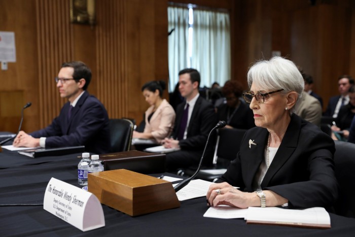 Wendy Sherman and Ely Ratner in Washington