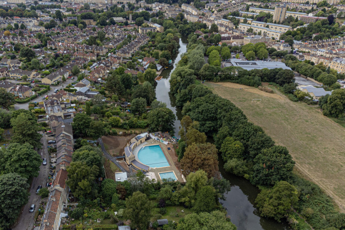 Aerial view of Cleveland Pools